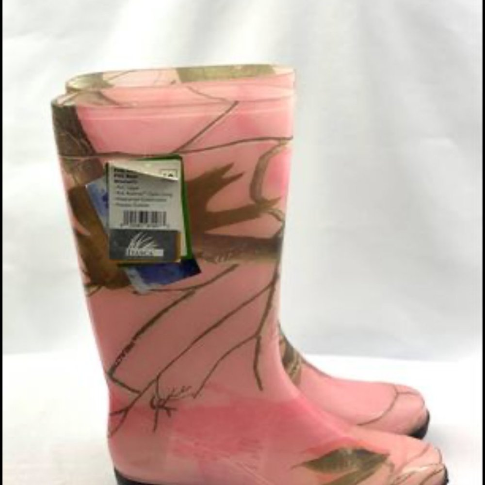 Itasca PVC Women's Rain Boots Realtree Pink Camo